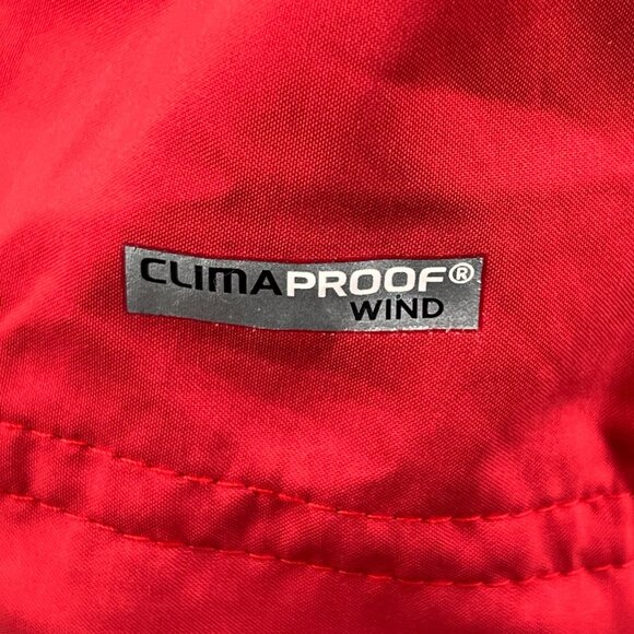 Adidas Golf 1/4 Zip Windbreaker Mens Large Climaproof Red Vented Track - Picture 3 of 10